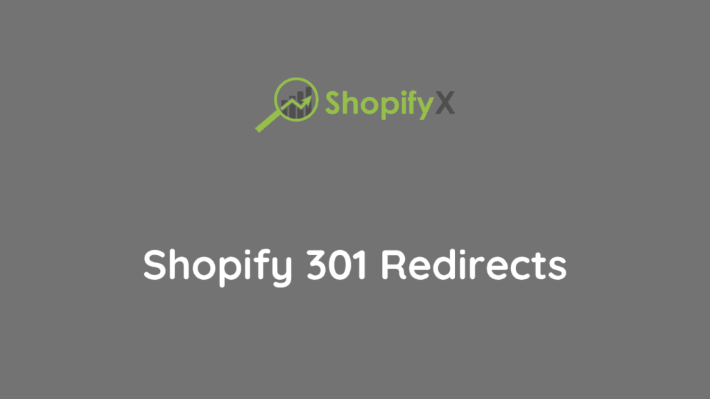 301 Redirects in shopify