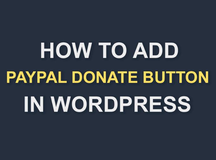 donation button to wordpress